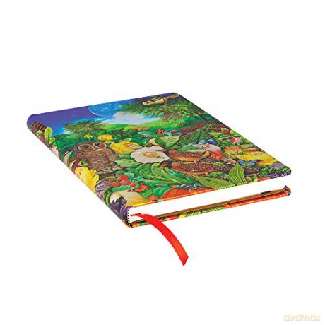 Paperblanks Hardcover Journal Moon Garden | Unlined | Midi (130 × 180 mm) (Nature Montages) - Paperblanks [KALENDARZ]