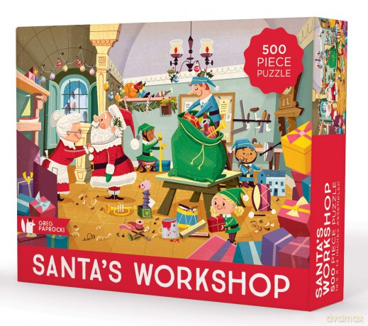 Paprocki 500-piece puzzle: Santa's Workshop Puzzle - Greg Paprocki [PUZZLE]