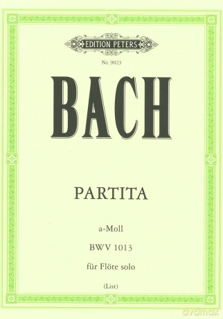 Partita in a Minor (Sonata) Bwv 1013 (Edition Peters) - Johann Sebasti Bach [KSIĄŻKA]