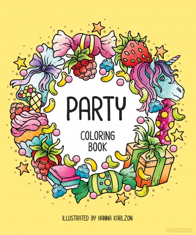 Party: Coloring Book - Hanna Karlzon [KSIĄŻKA]