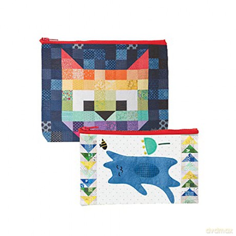 Patchwork Cats Eco Pouch Set - Pamela Jane Morgan [KSIĄŻKA]