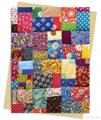 Patchwork Quilt Greeting Card Pack: Pack of 6 (Greeting Cards) - Flame Tree Studio [KALENDARZ]