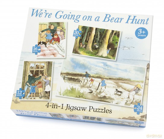 Paul Lamond 4425 4-in-1 We're Going on a Bear Hunt Puzzle [PUZZLE]