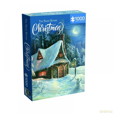 Paul Lamond Games 08414 The Night Before Christmas 1000 piece Puzzle, mixed [PUZZLE]