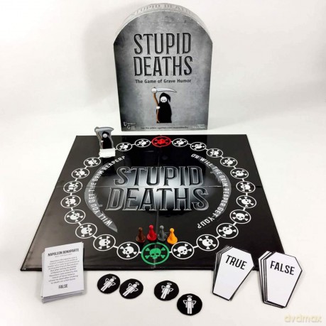 Paul Lamond Games Stupid Deaths Board Game,Black [KSIĄŻKA]