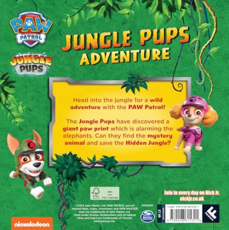PAW Patrol Jungle Pups Adventure Picture Book: The brand new action packed story book for 2023 from the hit Nickelodeon series [KSIĄŻKA]