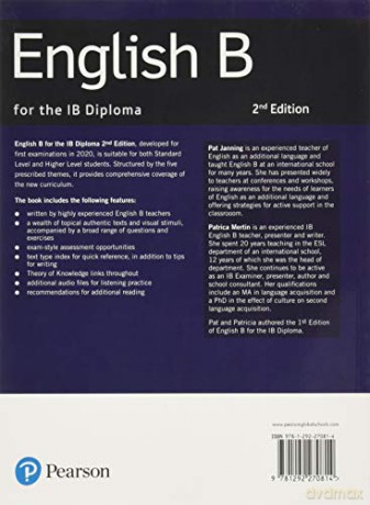 Pearson Baccalaureate English B for the IB Diploma (Pearson International Baccalaureate Diploma: International Editions) - Pat Janning [KSIĄŻKA]