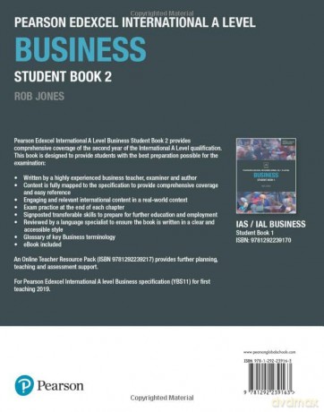 Pearson Edexcel International A Level Business Student Book - Rob Jones [KSIĄŻKA]