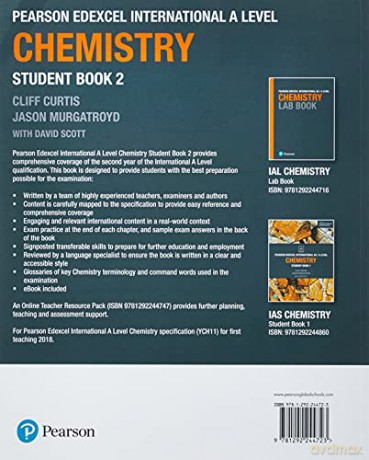 Pearson Edexcel International A Level Chemistry Student Book - Cliff Curtis [KSIĄŻKA]