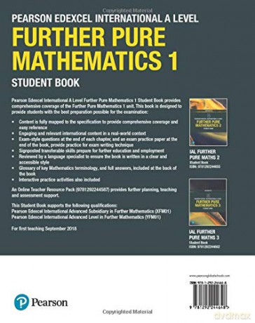 Pearson Edexcel International A Level Mathematics Further Pure Mathematics 1 Student Book - Joe Skrakowski [KSIĄŻKA]