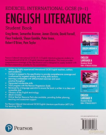 Pearson Edexcel International GCSE (9-1) English Literature Student Book - Howard Gitlow [KSIĄŻKA]