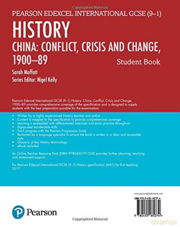Pearson Edexcel International GCSE (9-1) History: Conflict, Crisis and Change: China, 1900-1989 Student Book - Marty Neumeier [KSIĄŻKA]