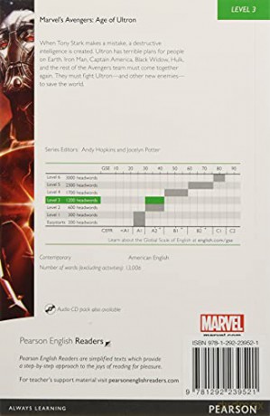 Pearson English Readers Level 3: Marvel - The Avengers - Age of Ultron (Book + CD) (Pearson English Graded Readers) - Kathy Burke [KSIĄŻKA]