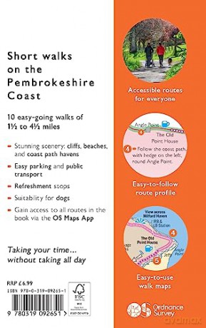 Pembrokeshire Coast Short Walks Made Easy | Ordnance Survey | 10 Accessible Walks For Everybody | Guidebook | Wales | Walks | Adventure: 10 Leisurely Walks (OS Short Walks Made Easy) - C.L. Taylor [KSIĄŻKA]