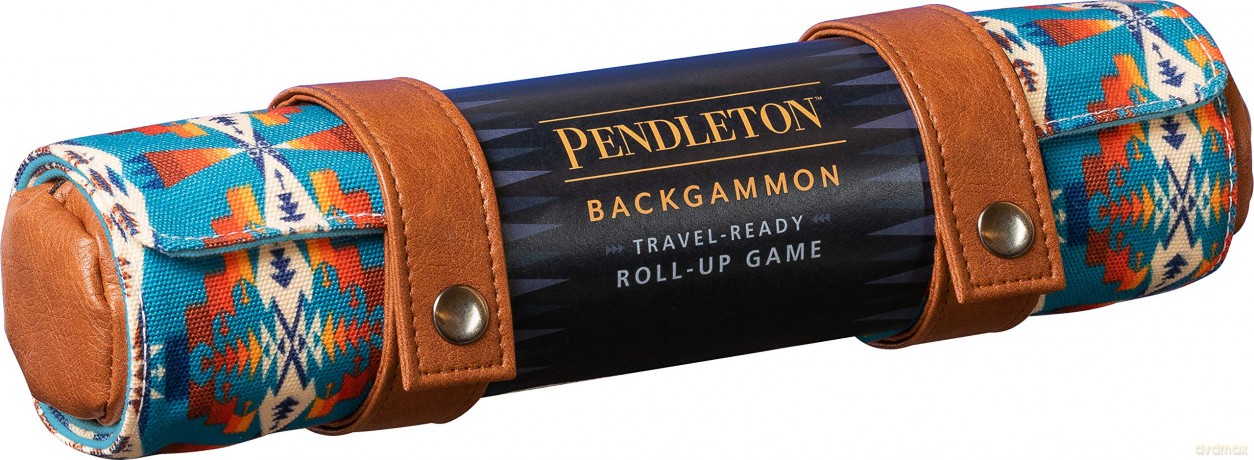 Pendleton Backgammon: Travel-ready Roll-up Game: Travel-ready Roll-up Game (Camping Games, Gift for Outdoor Enthusiasts) - Pendleton Woolen Mills [GRA]