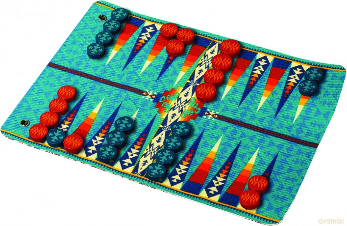 Pendleton Backgammon: Travel-ready Roll-up Game: Travel-ready Roll-up Game (Camping Games, Gift for Outdoor Enthusiasts) - Pendleton Woolen Mills [GRA]