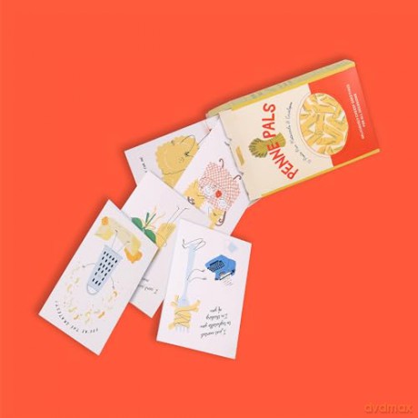 Penne Pals: 12 Pasta Pun Notecards & Envelopes - Chronicle Books [KSIĄŻKA]