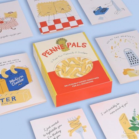 Penne Pals: 12 Pasta Pun Notecards & Envelopes - Chronicle Books [KSIĄŻKA]