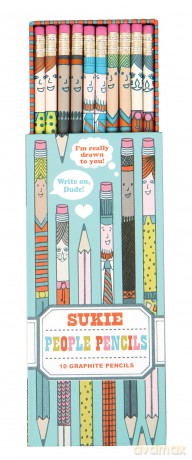 People Pencils: 10 Graphite Pencils - Sukie [KALENDARZ]
