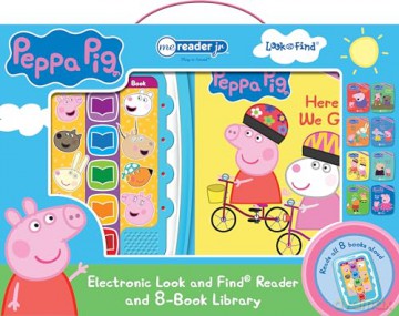 Peppa Pig - Electronic Me Reader Jr and 8 Look and Find Sound Book Library - PI Kids - Susan Rich Brooke [KSIĄŻKA]