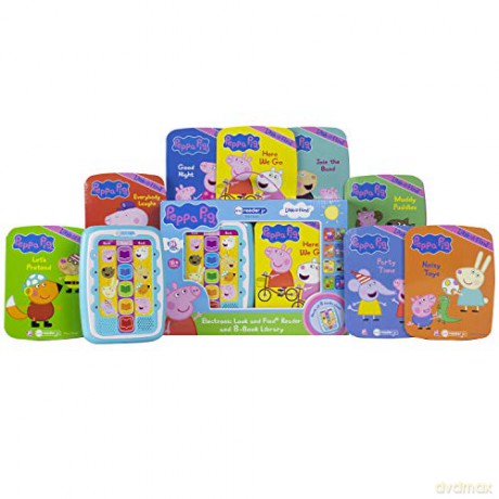 Peppa Pig - Electronic Me Reader Jr and 8 Look and Find Sound Book Library - PI Kids - Susan Rich Brooke [KSIĄŻKA]