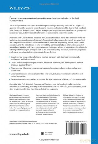 Perovskite Solar Cells: Materials, Processes, and Devices - Shahzada Ahmad [KSIĄŻKA]