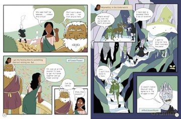 Persephone and the Underworld: A Modern Graphic Greek Myth (Mythology Graphics) - Jessica Gunderson [KOMIKS]
