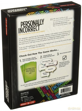 Personally Incorrect - Party Card Game, multi-colored, LRG0001, basic pack [KSIĄŻKA]