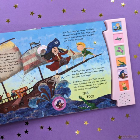 Peter Pan Fairy Tale Sound Book - 6 Enchanting Sound Buttons To Press And Play (Sound Books) [KSIĄŻKA]