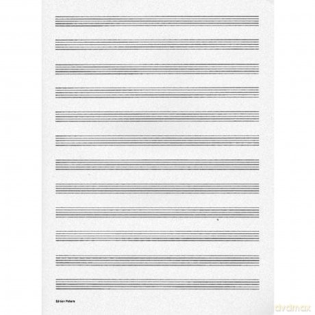 Peters Music Writing Book: 12 Notensysteme pro Seite (Edition Peters) - Collins Easy Learning [KSIĄŻKA]