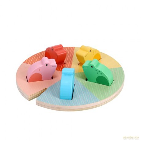 Petit Collage Nursery Counting Puzzle: Five Little Speckled Frogs - Petit Collage [PUZZLE]