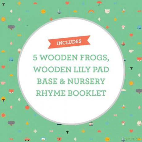 Petit Collage Nursery Counting Puzzle: Five Little Speckled Frogs - Petit Collage [PUZZLE]
