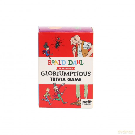 Petit Collage Roald Dahl PRD012 Gloriumptious Trivia Game Children's Card, Red, A6 [KSIĄŻKA]