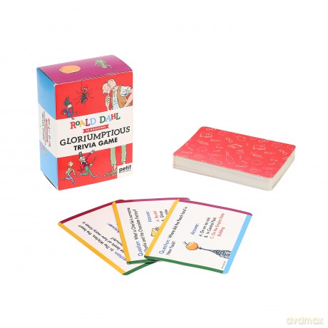 Petit Collage Roald Dahl PRD012 Gloriumptious Trivia Game Children's Card, Red, A6 [KSIĄŻKA]