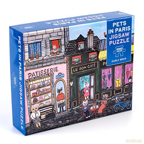 Pets in Paris 1,000-piece Jigsaw Puzzle - Carly Beck [KSIĄŻKA]