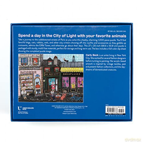 Pets in Paris 1,000-piece Jigsaw Puzzle - Carly Beck [KSIĄŻKA]