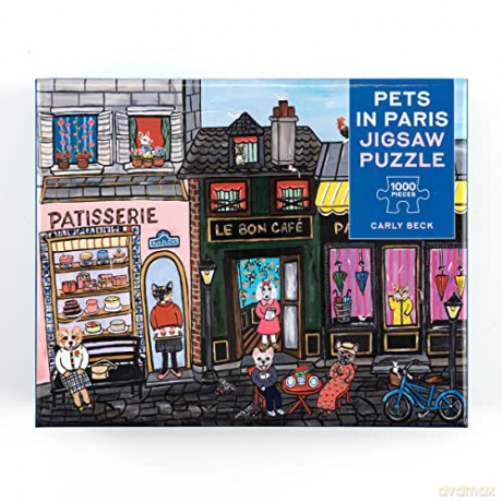 Pets in Paris 1,000-piece Jigsaw Puzzle - Carly Beck [KSIĄŻKA]