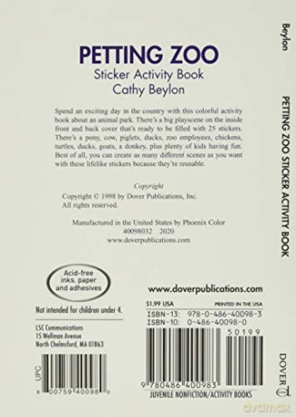 Petting Zoo Sticker Activity Book (Little Activity Books) - Mark Twain [KSIĄŻKA]