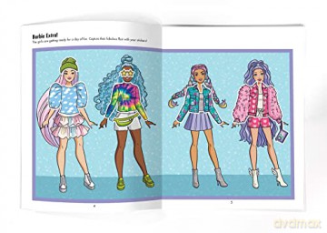 Phidal - Mattel Barbie Sticker Book Treasury Activity Book for Kids Children Toddlers Ages 3 and Up, Holiday Christmas Birthday Gift [PUZZLE]