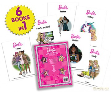 Phidal - Mattel Barbie Sticker Book Treasury Activity Book for Kids Children Toddlers Ages 3 and Up, Holiday Christmas Birthday Gift [PUZZLE]
