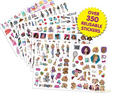 Phidal - Mattel Barbie Sticker Book Treasury Activity Book for Kids Children Toddlers Ages 3 and Up, Holiday Christmas Birthday Gift [PUZZLE]