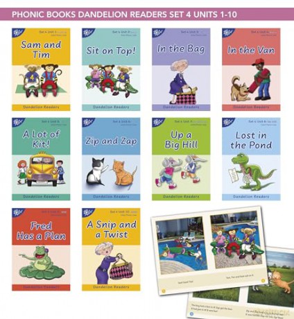Phonic Books Dandelion Readers Set 4 Units 1-10 - Phonic Books [KSIĄŻKA]