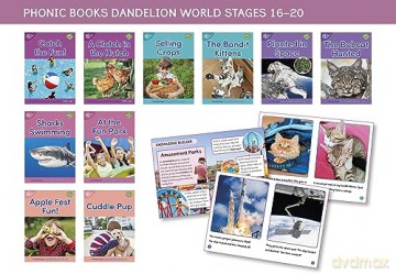 Phonic Books Dandelion World Stages 16-20 ('tch' and 've', two-syllable words, suffixes -ed and -ing and 'le') - Phonic Books [KSIĄŻKA]