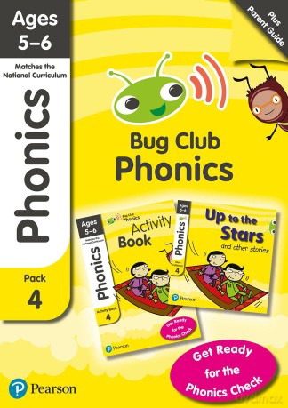 Phonics - Learn at Home Pack 4 (Bug Club), Phonics Sets 10-12 for ages 5-6 (Six stories + Parent Guide + Activity Book) - Rhona Johnston [KSIĄŻKA]