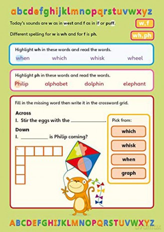 Phonics - Learn at Home Pack 4 (Bug Club), Phonics Sets 10-12 for ages 5-6 (Six stories + Parent Guide + Activity Book) - Rhona Johnston [KSIĄŻKA]