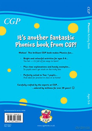 Phonics Activity Book for Ages 5-6 (Year 1) (CGP KS1 Activity Books and Cards) - CGP Books [KSIĄŻKA]