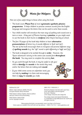 Phonics Activity Book for Ages 5-6 (Year 1) (CGP KS1 Activity Books and Cards) - CGP Books [KSIĄŻKA]