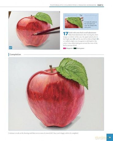 Photorealistic Colored Pencil Drawing Workbook: Learn Essential Techniques through 16 Projects - Irodoreal [KSIĄŻKA]