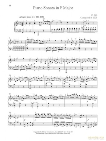 Piano Sonatas, Volume 1: Schirmer Performance Editions - Alexandre Dossin [KSIĄŻKA]