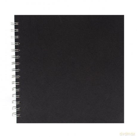 Pink Pig 8x8 Posh Silk Pig White Paper Sketchbook - Black [KSIĄŻKA]